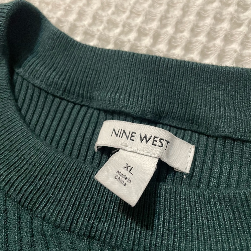 Nine West - Dark Green Ribbed Sweater - Picture 5 of 5